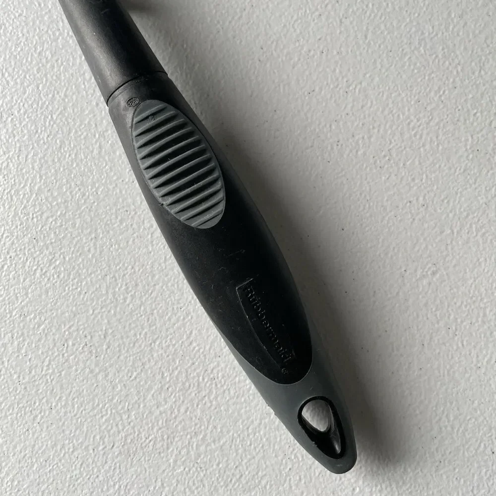 Rubbermaid Black Nylon Turner Spatula Rubber Hand Grip Kitchen Cooking Utensil